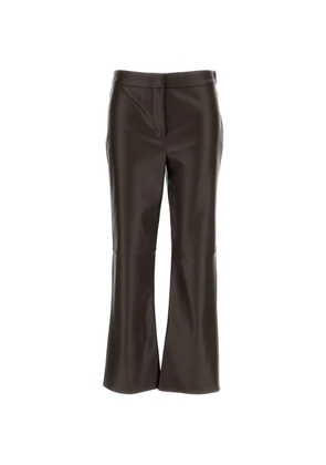 'S Max Mara Sublime leather-effect slim-fit trousers - Brown