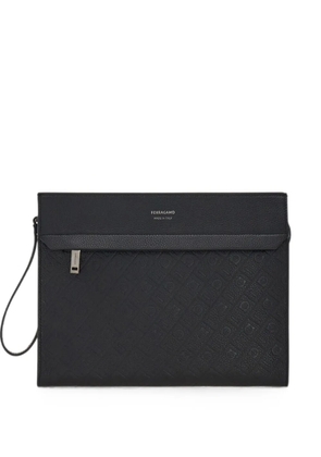 Ferragamo Ferragamo Monogram pouch - Black
