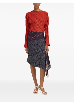 Ferragamo silk shirt - Red