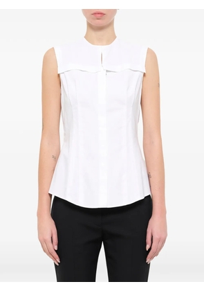Alexander McQueen sleeveless layered shirt - White