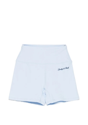 Sporty & Rich logo-print cycling shorts - Blue