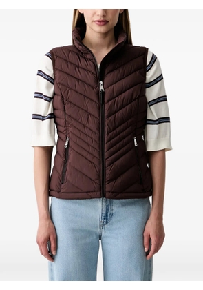 DKNY quilted gilet - Brown