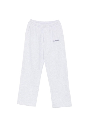 Sporty & Rich logo-embroidered track pants - Grey