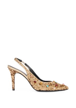ISABEL MARANT Pafya sequin pumps - Gold