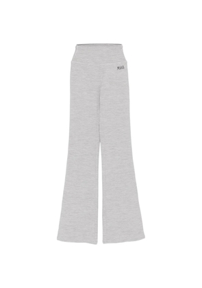 Sporty & Rich logo-print flared leggings - Grey