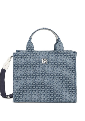 DKNY logo-plaque tote bag - Blue