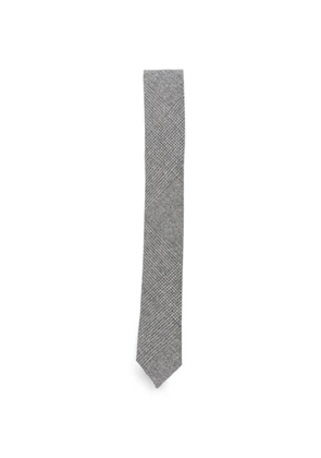 Eleventy Prince of Wales check tie - Grey