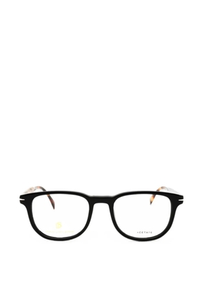 Eyewear by David Beckham tortoiseshell-effect rectangle-frame glasses - Black