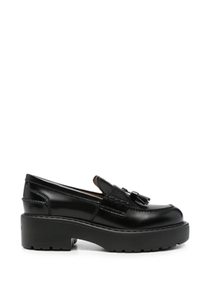 Miu Miu tassel-detail chunky-sole loafers - Black