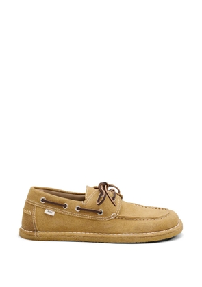 AMI Paris cow leather boat shoes - Neutrals