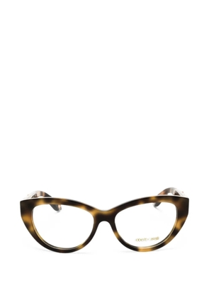 Roberto Cavalli tortoiseshell-effect cat-eye glasses - Brown