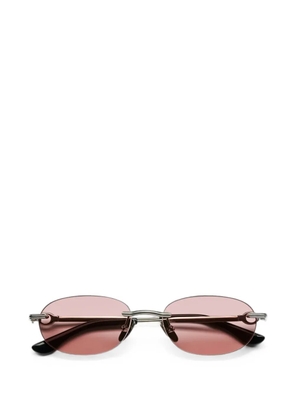 Chimi rimless oval-frame sunglasses - Silver