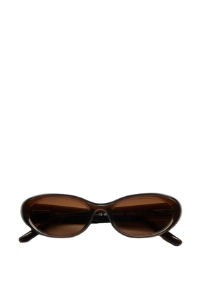 Chimi 09 oval-frame sunglasses - Brown
