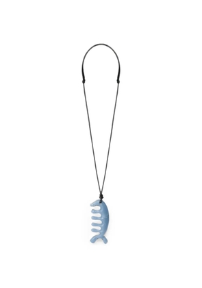 LEMAIRE beluga gua sha necklace in angelite - Blue