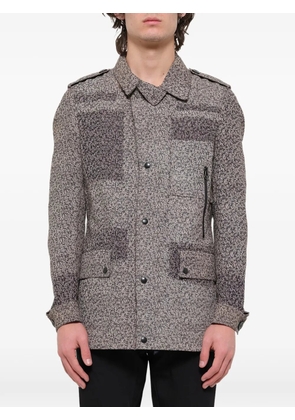 Lanvin washed safari jacket - Blue