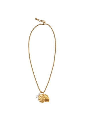 Labelled Jewellery Marea chain pearl-pendant necklace - Gold
