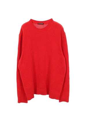Balenciaga Pre-Owned 2000s jacquard crew-neck sweater - Red