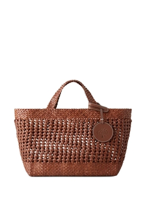 Mulberry small tag-detail tote bag - Brown