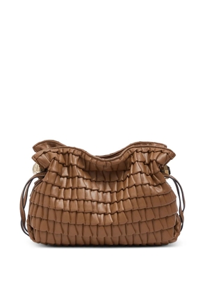 LIU JO small Riccy embossed bag - Brown