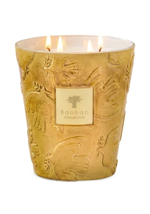 Baobab Collection Dove embossed ceramic scented candle (16cm) - Gold
