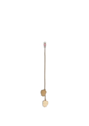 DSQUARED2 maxi double-pendant single earring - Gold
