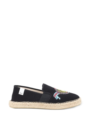 Kenzo logo-embroidered espadrilles - Black