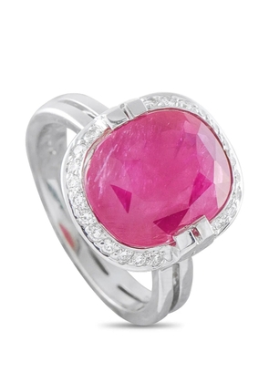LB Exclusive ruby and diamond ring - Silver