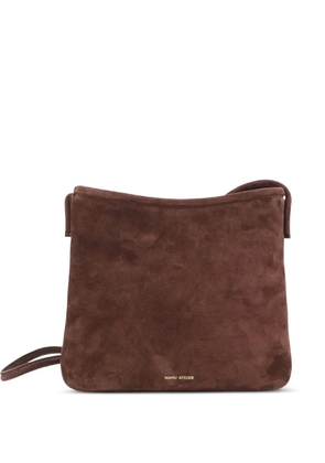 Manu Atelier Fidéle suede cross body bag - Brown