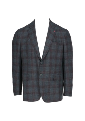 Isaia check-pattern blazer - Grey