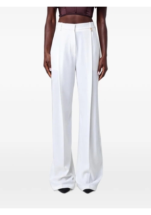 Elisabetta Franchi wide-leg crepe trousers - White