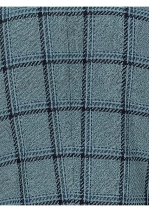 Isaia Marechiaro squared-pattern blazer - Green