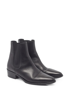 Celine Pre-Owned pointed-toe Chelsea boots - Black