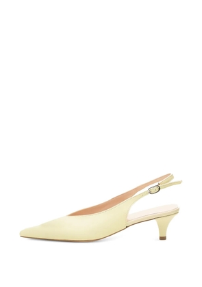 Poche Paris pointed-toe buckle-fastening sandals - Yellow