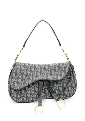 Christian Dior Pre-Owned Trotter Double Saddle shoulder bag - Blue