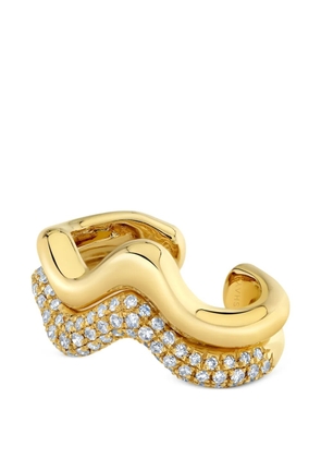 SHAY Wave diamond ear cuff - Gold