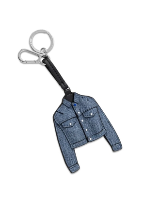 Karl Lagerfeld Jeans denim-jacket charm keyring - Blue