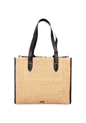 Jérôme Dreyfuss medium Leon woven tote bag - Neutrals