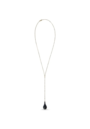 TOTEME large onyx teardrop-pendant necklace - Gold