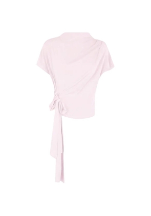Federica Tosi side-tie short-sleeve top - Pink