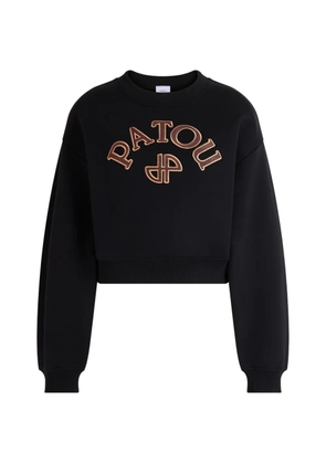 Patou logo-embroidered sweatshirt - Black