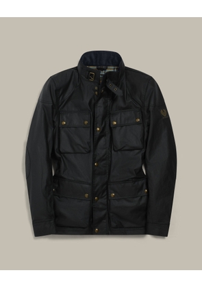 Belstaff Men's Fieldmaster Icon Jacket Waxed Cotton Dark Navy Size Uk 38