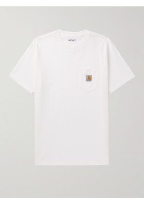 Carhartt WIP - Logo-Appliquéd Cotton-Jersey T-Shirt - Men - White - XS