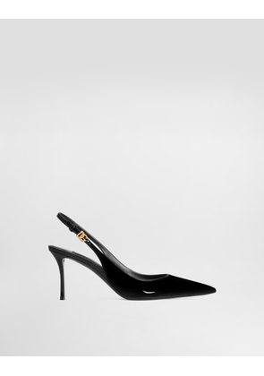 Dolce & Gabbana Slingback - Woman Pumps And Slingback Black Leather 40.5
