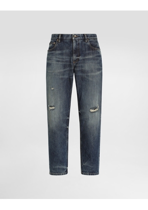 Dolce & Gabbana Denim Trousers - Man Denim Multi-colored 52