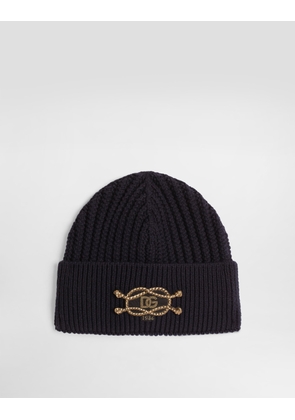 Dolce & Gabbana Rib-knit Hat - Man Hats And Gloves Blue Tgu