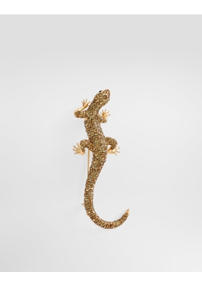 Dolce & Gabbana Lizard Brooch - Man Bijoux Orange Metal Pz