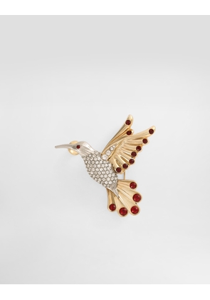 Dolce & Gabbana Hummingbird Brooch - Man Bijoux Multi-colored Metal Pz