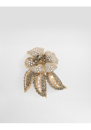 Dolce & Gabbana Flower Brooch - Man Bijoux Gold Metal Pz