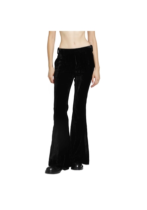 Adri Bootcut Trousers in Froissé Velvet