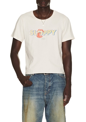 424 Sloppy Tee in Salt White - White. Size S (also in M, L, XL/1X).